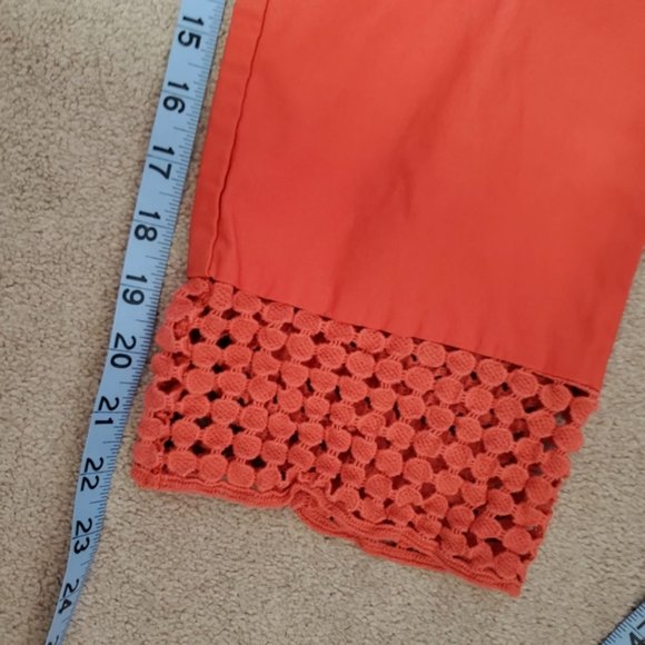 Joseph Ribkoff Coral Cropped Pants - Picture 6 of 7